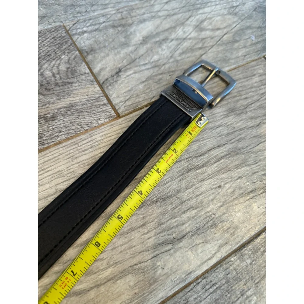 Dickies Reversible Belt Men 34 Black Brown Leather Workwear Casual Mens
